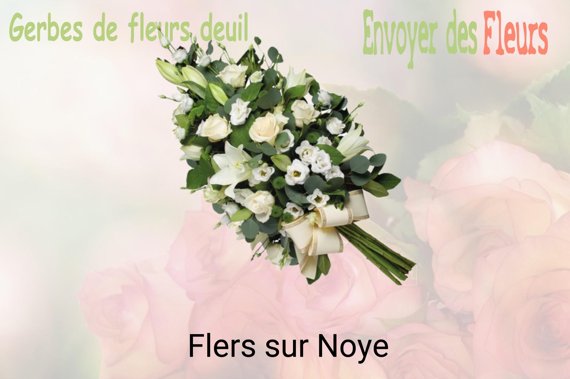 Gerbe de fleurs de deuil livrée à Flers-sur-Noye